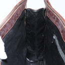 Burberrys Nova Check Business Bag Canvas Beige Gold Auth 149757-20