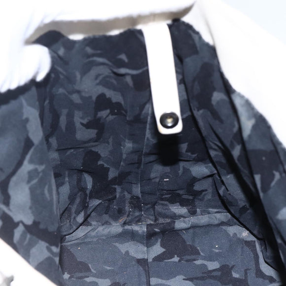 Jimmy Choo Studs Tote Bag Leather White Auth 149758