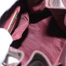 CARTIER Must Line Shoulder Bag Leather Bordeaux Gold Auth 149759-17