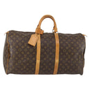 LOUIS VUITTON Monogram Keepall 55 Boston Bag M41424 LV Auth 149760-1