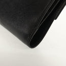 Salvatore Ferragamo Gancini Bifold Wallet Leather Black Gold Auth 149762AV-17