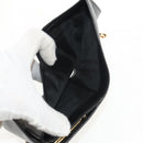 Salvatore Ferragamo Gancini Bifold Wallet Leather Black Gold Auth 149762AV-9