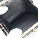 Salvatore Ferragamo Gancini Bifold Wallet Leather Black Gold Auth 149762AV-10