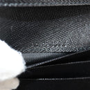 Salvatore Ferragamo Gancini Bifold Wallet Leather Black Gold Auth 149762AV-11