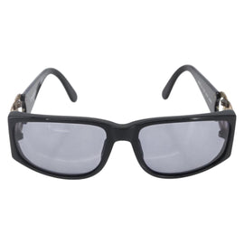 CHANEL COCO Mark Sunglasses plastic Black CC Auth 149763 - 0