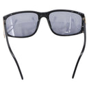 CHANEL COCO Mark Sunglasses plastic Black CC Auth 149763-3