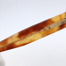 CHANEL COCO Mark Sunglasses plastic 2 Set Brown White CC Auth 149764-5