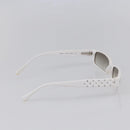 CHANEL COCO Mark Sunglasses plastic 2 Set Brown White CC Auth 149764-9