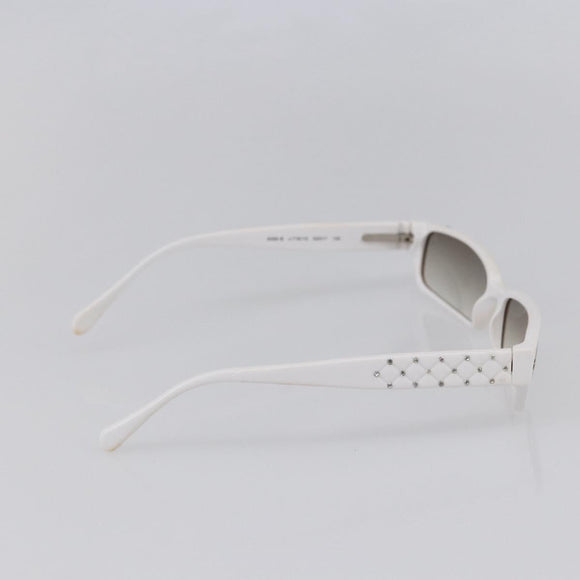 CHANEL COCO Mark Sunglasses plastic 2 Set Brown White CC Auth 149764