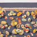 HERMES Carre 90 Scarf Silk ""COUVEE D'HERMES"" Gray Auth 149765-3