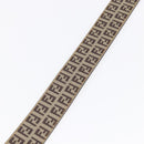 FENDI Zucca Canvas Belt 33.1"" Black Brown Auth 149770A-10