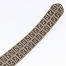 FENDI Zucca Canvas Belt 33.1"" Black Brown Auth 149770A-11