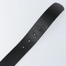 GUCCI Interlocking Belt Leather 37.4"" Black Gold 232849 Auth 149771-8