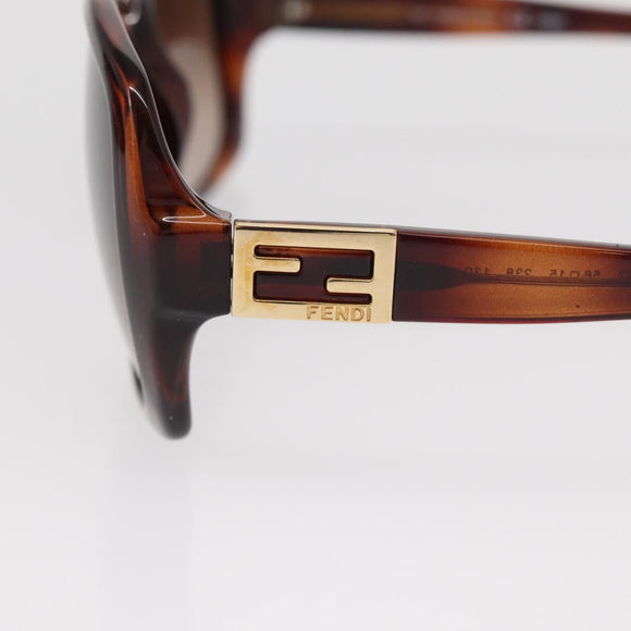 FENDI Sunglasses plastic Dark Brown Auth 149774