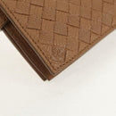 BOTTEGA VENETA INTRECCIATO Wallet Leather Beige 132355 Auth 149777A-15
