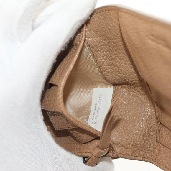 BOTTEGA VENETA INTRECCIATO Wallet Leather Beige 132355 Auth 149777A