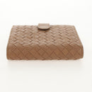 BOTTEGA VENETA INTRECCIATO Wallet Leather Beige 132355 Auth 149777A-3