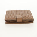 BOTTEGA VENETA INTRECCIATO Wallet Leather Beige 132355 Auth 149777A-4
