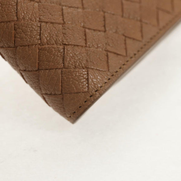 BOTTEGA VENETA INTRECCIATO Wallet Leather Beige 132355 Auth 149777A