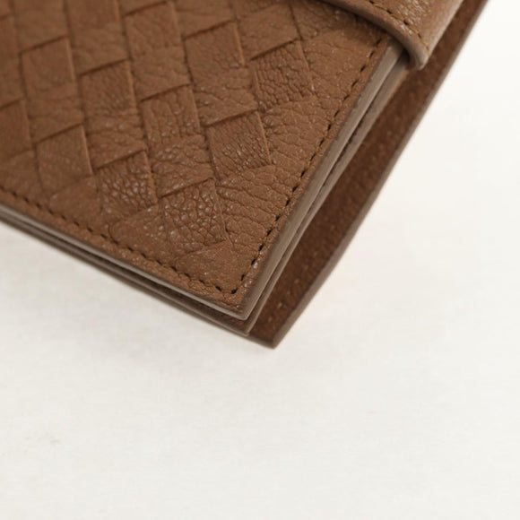 BOTTEGA VENETA INTRECCIATO Wallet Leather Beige 132355 Auth 149777A