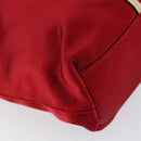 PRADA Hand Bag Satin Red Auth 149778-14