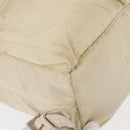 PRADA Backpack Nylon White Silver Auth 149779-9