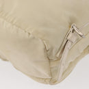 PRADA Backpack Nylon White Silver Auth 149779-18