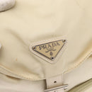PRADA Backpack Nylon White Silver Auth 149779-20