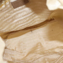 PRADA Backpack Nylon White Silver Auth 149779-11