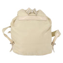 PRADA Backpack Nylon White Silver Auth 149779-2