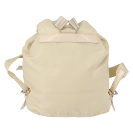 PRADA Backpack Nylon White Silver Auth 149779 - 0
