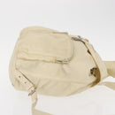 PRADA Backpack Nylon White Silver Auth 149779-3