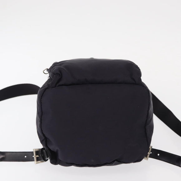 PRADA Backpack Nylon Purple Silver Auth 149780