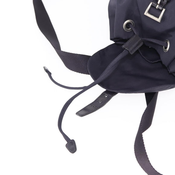 PRADA Backpack Nylon Purple Silver Auth 149780