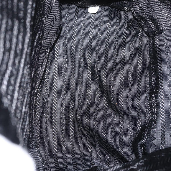 PRADA Backpack Nylon Purple Silver Auth 149780