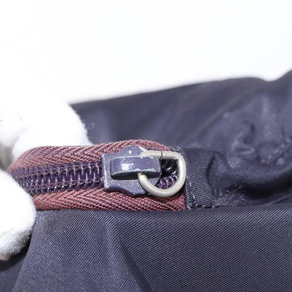 PRADA Backpack Nylon Purple Silver Auth 149780