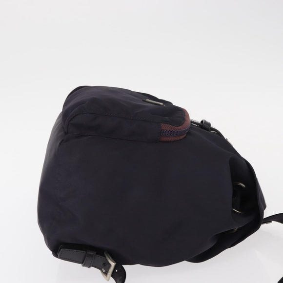PRADA Backpack Nylon Purple Silver Auth 149780