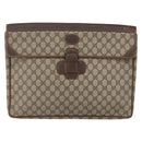 GUCCI GG Supreme Documents case Briefcase PVC Beige 017 123 0022 Auth 149784-13
