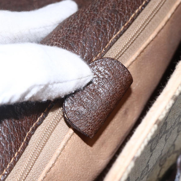 GUCCI GG Supreme Documents case Briefcase PVC Beige 017 123 0022 Auth 149784