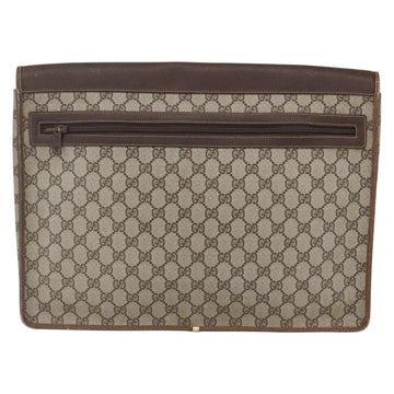 GUCCI GG Supreme Documents case Briefcase PVC Beige 017 123 0022 Auth 149784 - 0