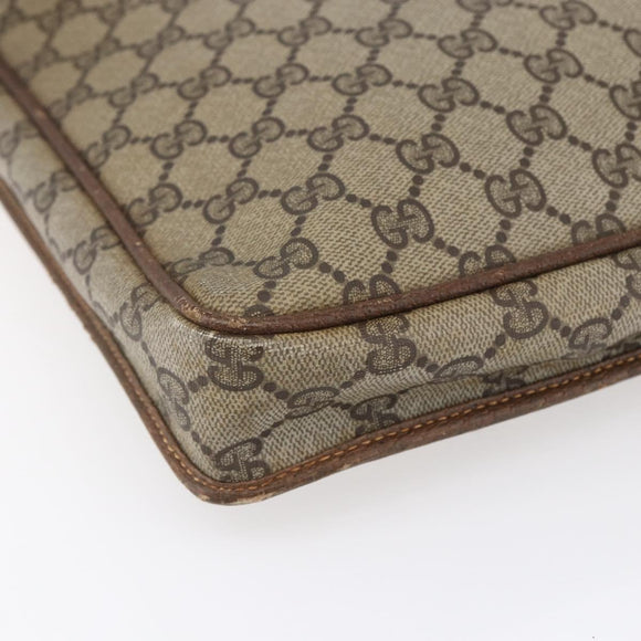 GUCCI GG Supreme Documents case Briefcase PVC Beige 017 123 0022 Auth 149784