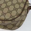 GUCCI GG Supreme Web Sherry Line Clutch Bag PVC Beige Red 89 01 034 Auth 149786-15