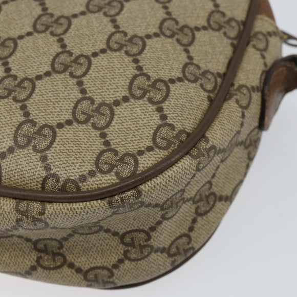 GUCCI GG Supreme Web Sherry Line Clutch Bag PVC Beige Red 89 01 034 Auth 149786