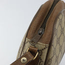 GUCCI GG Supreme Web Sherry Line Clutch Bag PVC Beige Red 89 01 034 Auth 149786-9