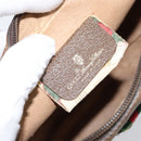 GUCCI GG Supreme Web Sherry Line Clutch Bag PVC Beige Red 89 01 034 Auth 149786-10