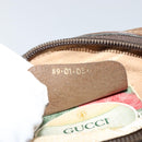 GUCCI GG Supreme Web Sherry Line Clutch Bag PVC Beige Red 89 01 034 Auth 149786-12