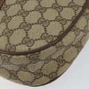 GUCCI GG Supreme Web Sherry Line Clutch Bag PVC Beige Red 89 01 034 Auth 149786-7