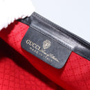 GUCCI GG Canvas Web Sherry Line Clutch Bag Black Red 5 004 3657 30 Auth 149787-10