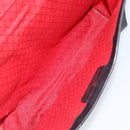 GUCCI GG Canvas Web Sherry Line Clutch Bag Black Red 5 004 3657 30 Auth 149787-11