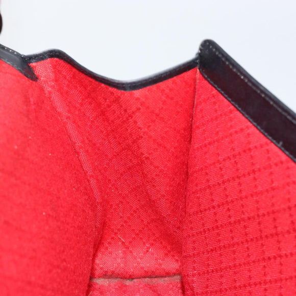 GUCCI GG Canvas Web Sherry Line Clutch Bag Black Red 5 004 3657 30 Auth 149787